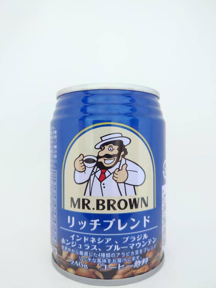 金車 ミスターブラウン リッチブレンド 缶コーヒー図鑑