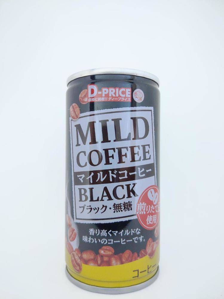 ディープライス マイルドコーヒー ブラック無糖 煎りたて豆使用 | 缶