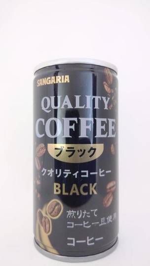 日本サンガリアべバレッジカンパニー クオリティコーヒー ブラック 煎りたてコーヒー豆使用