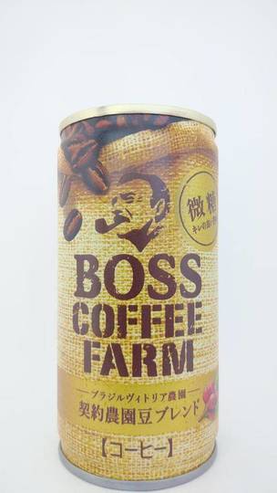 サントリーフーズ ボス コーヒーファーム 微糖 キレの良い苦味 ブラジルヴィトリア農園契約農園豆ブレンド