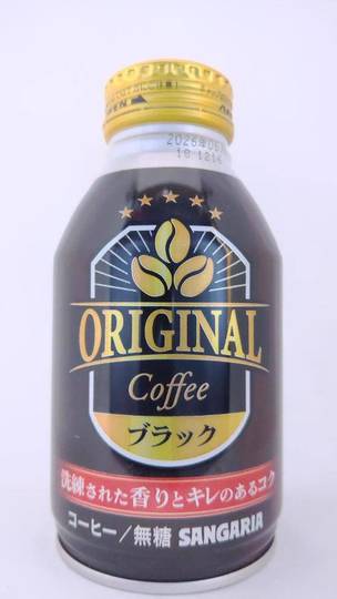 日本サンガリアべバレッジカンパニー オリジナルコーヒー ブラック 洗練された香りとキレのあるコク